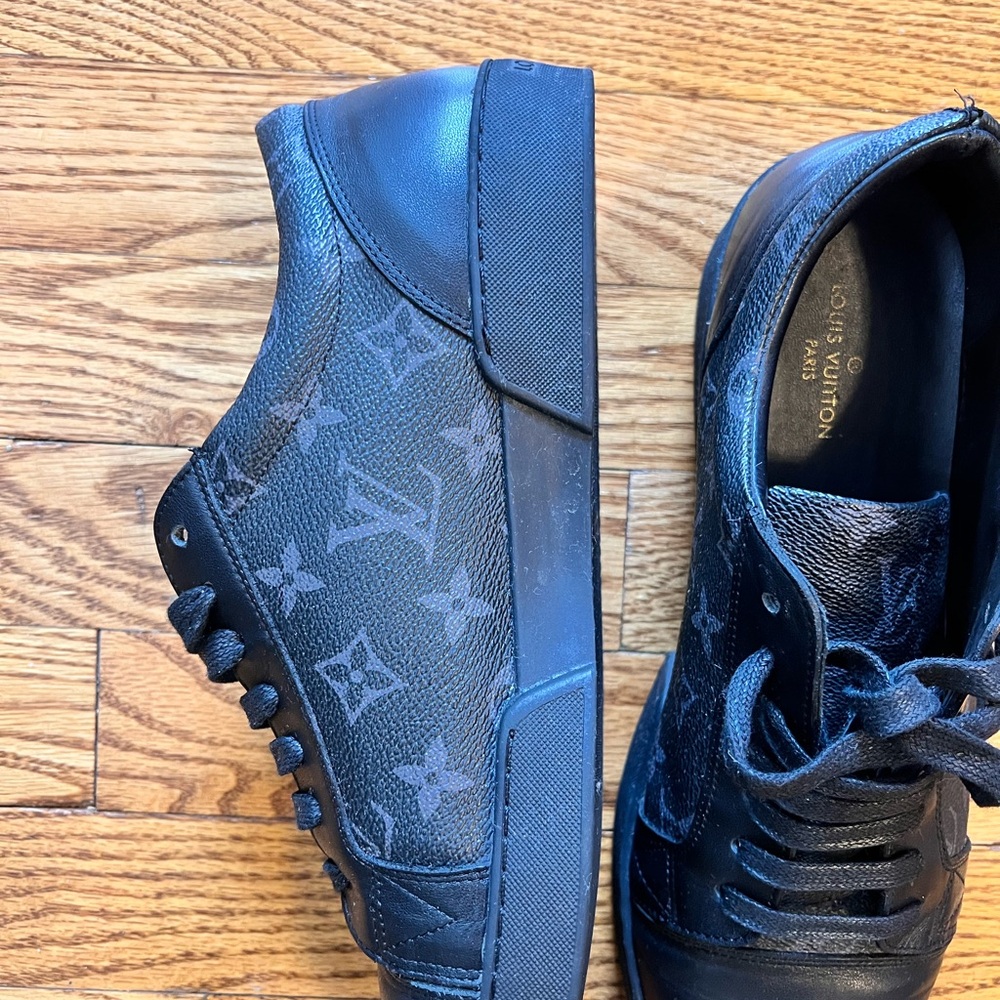 Louis Vuitton Black Sneakers Sleek Modern Design